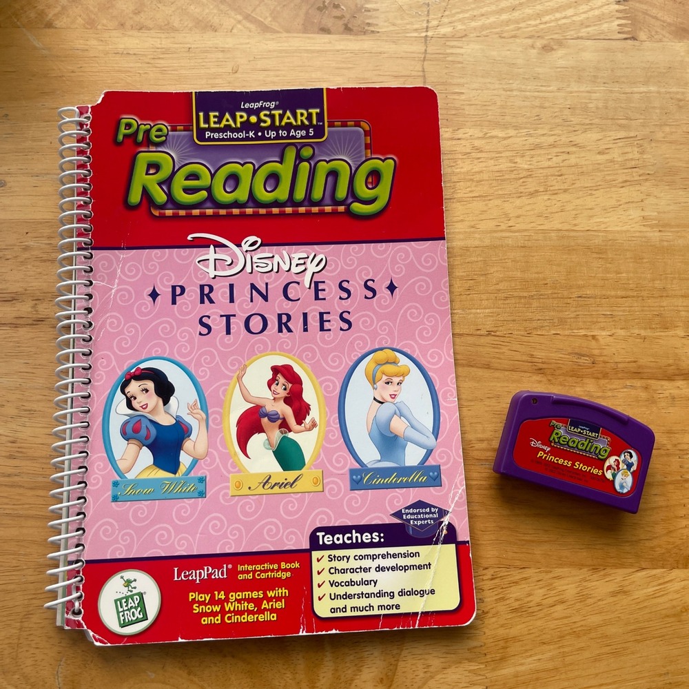 LeapFrog LeapPad Disney Princess Stories Pre-Reading Book and Cartridge Set
